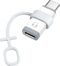 USB C Adapter Audio Only for Apple Earpods with Line Control, Not for Charging/