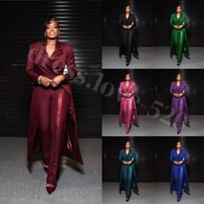 Fashion Women Suits Long Coat Formal Party Wedding Prom Wear Ladies Outfits
