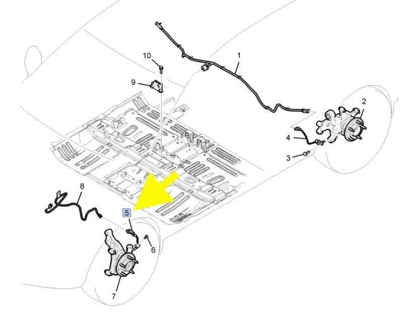 1pc Front Wheel Speed Sensor for 2008 2009 2010 Saturn Vue - Image 2 of 2