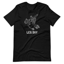 Leg Day Shirt - Original TireWearCo design as seen on Blipshift - Bella+Canvas