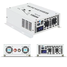 1500W Pure Sine Wave Power Inverter 24VDC to 120/220VAC Off-Grid Solar Truck Car