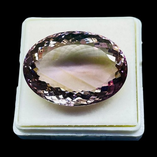 VVS 60 Cts Natural Ametrine 31.5x23mm Oval Cut Huge Untreated Loose Gemstone - Picture 3 of 11