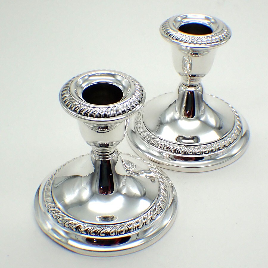GORHAM ゴーハム スターリングシルバー 燭台 667 ペア ヴィンテージ Gadroon Candlesticks Pair N667 Gorham Sterling Silver | eBay