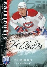 Kyle Chipchura autographed Hockey Card 2008 UD Be a Player Signatures #S-KC