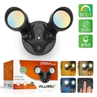 LED Security Light Dusk to Dawn Dual-Head Wall Mounted Waterproof Flood light US