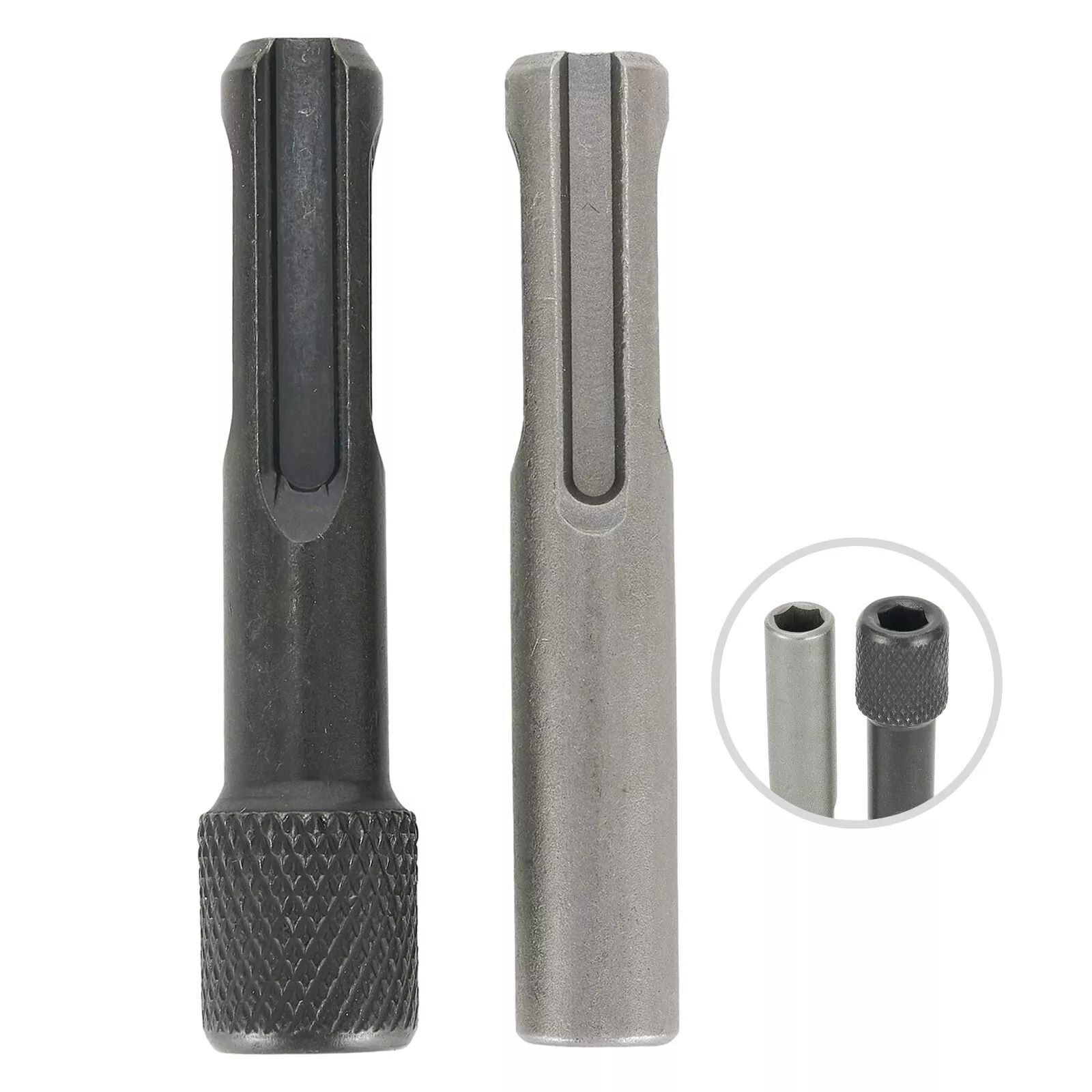 5pcs SDS Plus 1/4 Hex Socket Driver Tool Drill Bit Chuck Adaptor Bar Kit Set