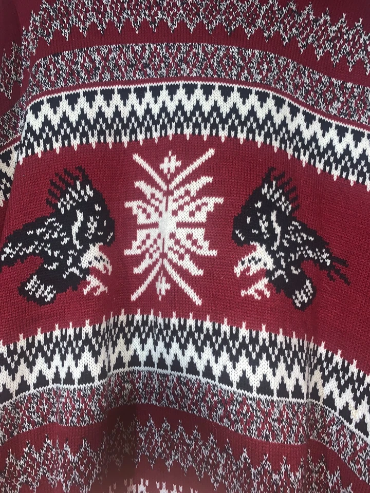 Adam Levine Cool Ugly Christmas Red White Size XL Sweater - Image 2 of 4