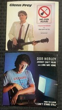 DON HENLEY Johnny Read GLENN FREY No Fun Aloud 7" 45 FN-/FN PICTURE SLEEVE ONLY
