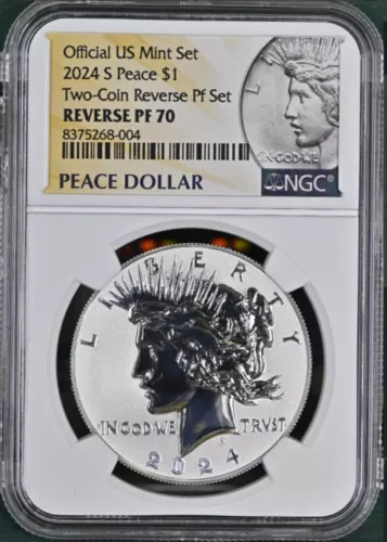 2024 S Peace Dollar  Reverse Proof  - NGC PF70