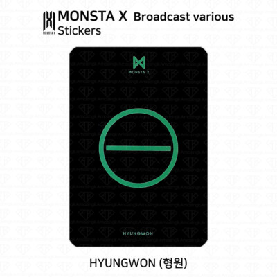 MONSTA X Official Broadcast Sticker KPOP K-POP Shownu Wonho