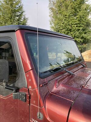 15" Black Spring Stainless AM/FM Antenna Mast Fits: 1982-2002 Chevrolet Camaro E - Foto 4