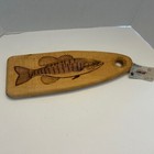 Large Laser, Engraved Largemouth Bass Wood Cutting Board