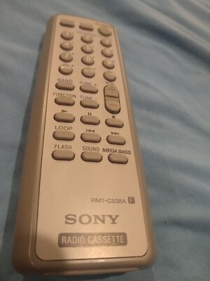 Genuine Sony RMT-CS38A Radio Cassette Remote Control