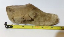 Vintage Cobbler's Wooden Child's Shoe Form 6" Silk Cover M-2 