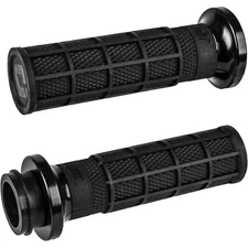 ODI Lock on Waffle Style Grips Black/Black for Cable Throttle V31HCW-BB-B