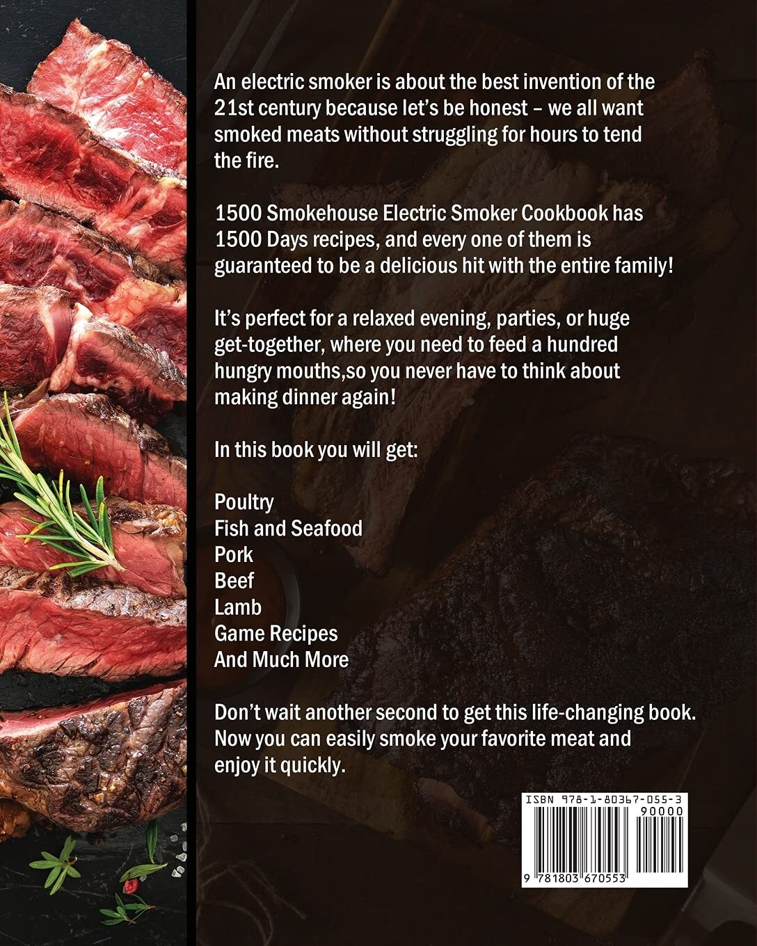 Thumbnail - Crosby Amanda 1500 Smokehouse Electric Smoke Book Neu
