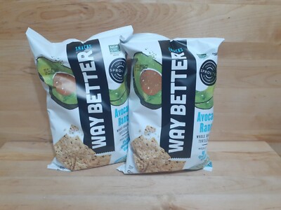 2 BAGS: Way Better Snack Sprouted Gluten Free Non-GMO WHOLE GRAIN Tortilla Chips