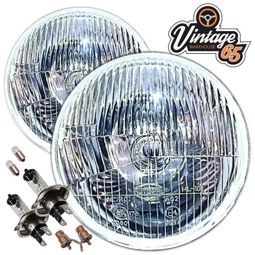 Klassisch Motorrad 5 & 3/4 " Ovp Strahl Halogen Umbau Scheinwerfer LHD Europa-