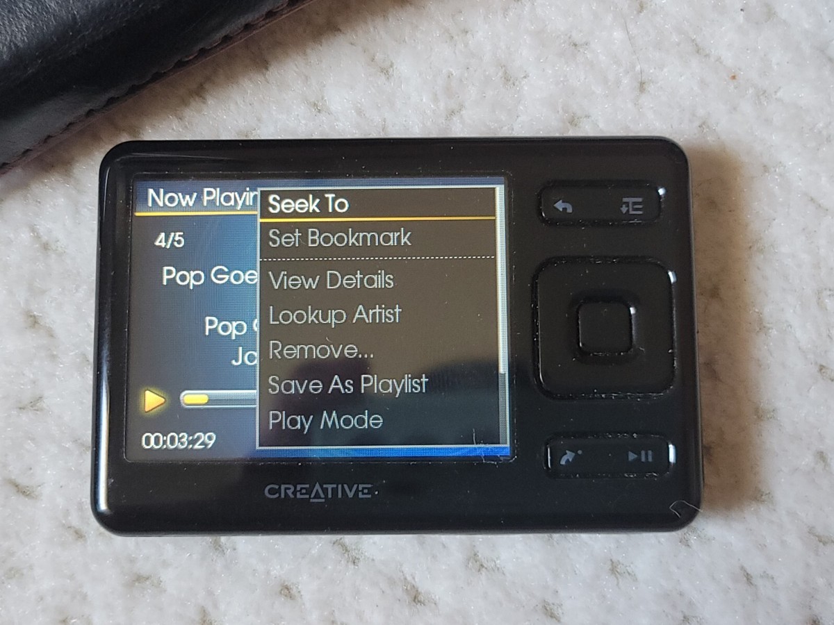 Creative ZEN MX Black (8 GB) Digital Media Player for sale