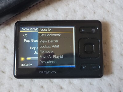 Creative ZEN MX Black (8 GB) Digital Media Player for sale