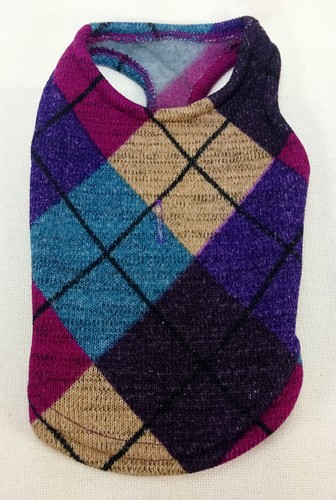 Gooby Small Breed Dog Puppy Cat Argyle Sweater or Winter Deer Hoodie XS S M L - Picture 13 of 28