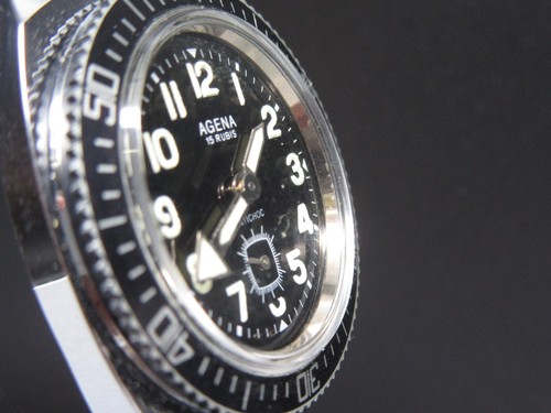 G541 Vintage "Agena" Manual Wind Watch Diver From The 70s ⭐⭐ - Picture 7 of 22