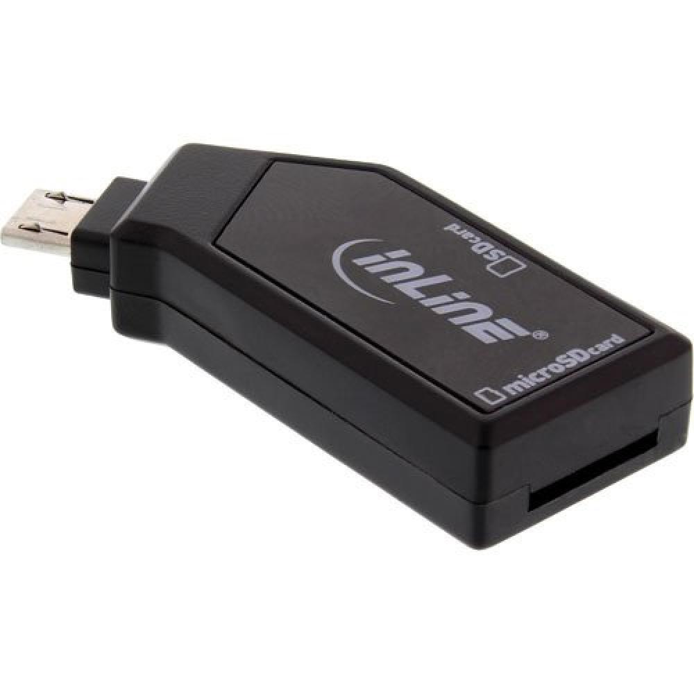 Inline Otg Mobile Card Reader, Usb 2.0, Sd E Microsd Per Smartphone Android E Ta