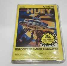 SUPER HUEY Helicopter Flight Simulator COSMI Amiga  Computer Game Preowned