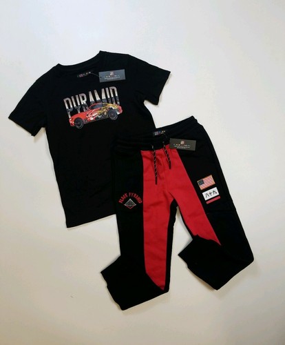 BLACK PYRAMID BOYS 2p set 100%AUTHENTIC size Medium T-SHIRT & Pants - Picture 2 of 12