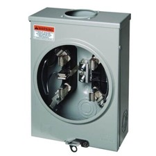 125 Amp Ringless Meter Socket - Grounded Terminal, Overhead/Underground