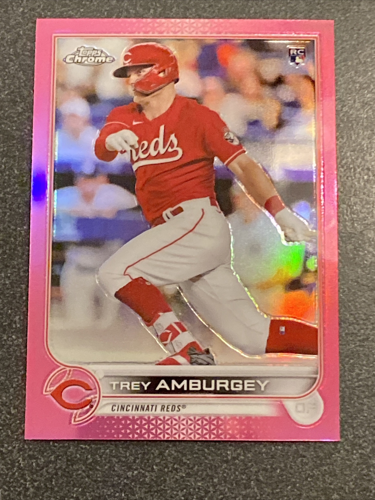 Trey Amburgey RC 2022 Topps Chrome Pink Refractor #61 Rookie Cincinnati Reds