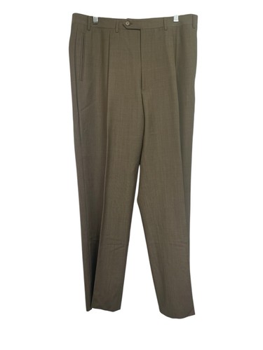 Canali Anzughose Herren Gr. 36 x 32 vorne flach Wolle Twill (B11) neu ohne Etikett Italien