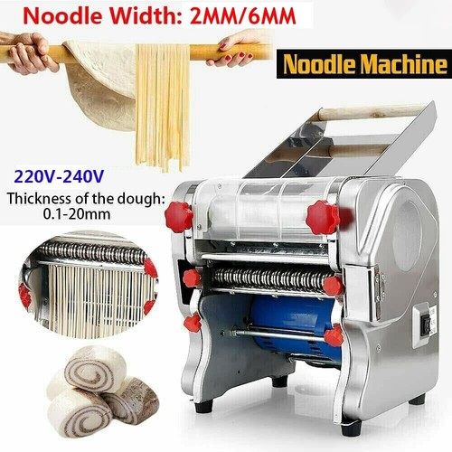 Macchina per pasta automatica 240V pressa elettrica tagliapasta tagliaspaghetti 2/6mm - Foto 1 di 6