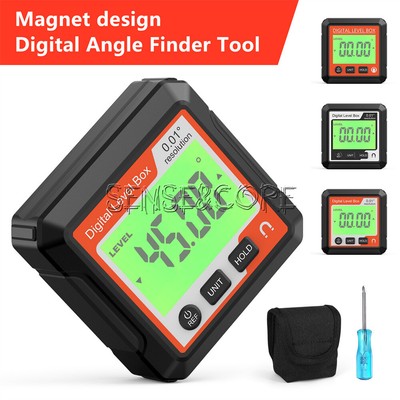 Digital Level Box Protractor Angle Finder 90° Level Bevel Gauge Inclinometer