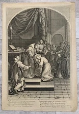 Eustache THE SWEAT The blessing of Saint Bruno Order of the Carthusian Priest  