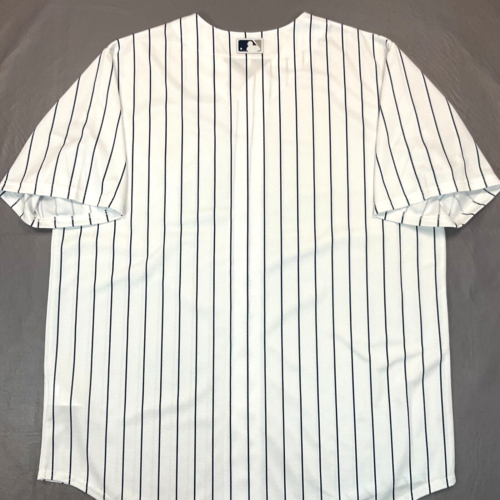 Nike New York Yankees White Pinstripe MLB Jersey Men's Sz L $135 WORN ONCE - Picture 9 of 12