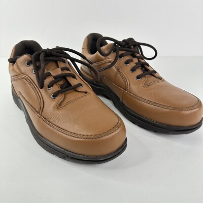 Rockport Men's Eureka Tan Leather Walking Shoes Size 9W