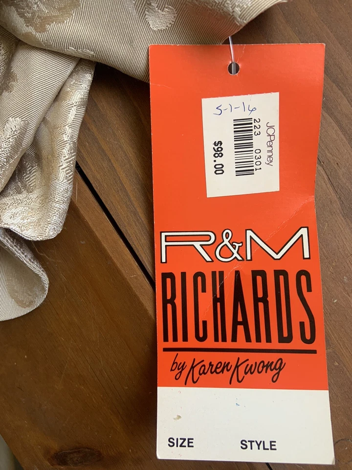 Blusa R&M Richards vintage rara con etiquetas! Foto 3 de 4