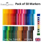 FABER CASTELL - Artist & Craft Markers - Set of 10 - 15 - 25 - 30 - 50 UK SELLER