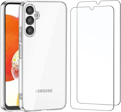 HQSELECTION Coque Transparent, Verre Trempé Samsung Galaxy A10 A12 A13 A14 A23 A41 A33 A34