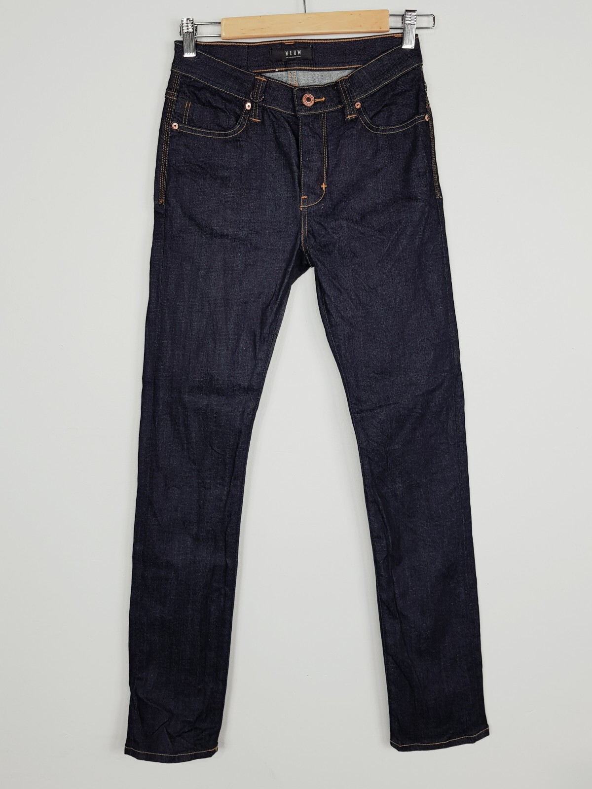 NEUW Mens Size US 28 Blue Iggy Skinny Raw Stretch Jeans W28 X L32