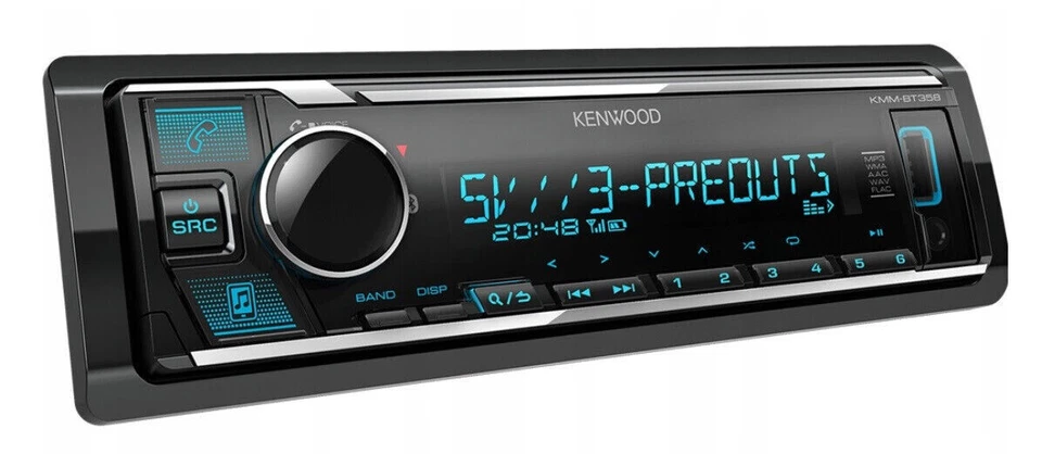 Kenwood KMM-BT358 Autoradio mit Bluetooth MP3 USB AUX VarioColor 4x50W 3 xRCA - Bild 3 von 4