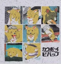 Cowboy Bebop Boyfriend Women's T-Shirt - Size Small w/ 5 Stickers New