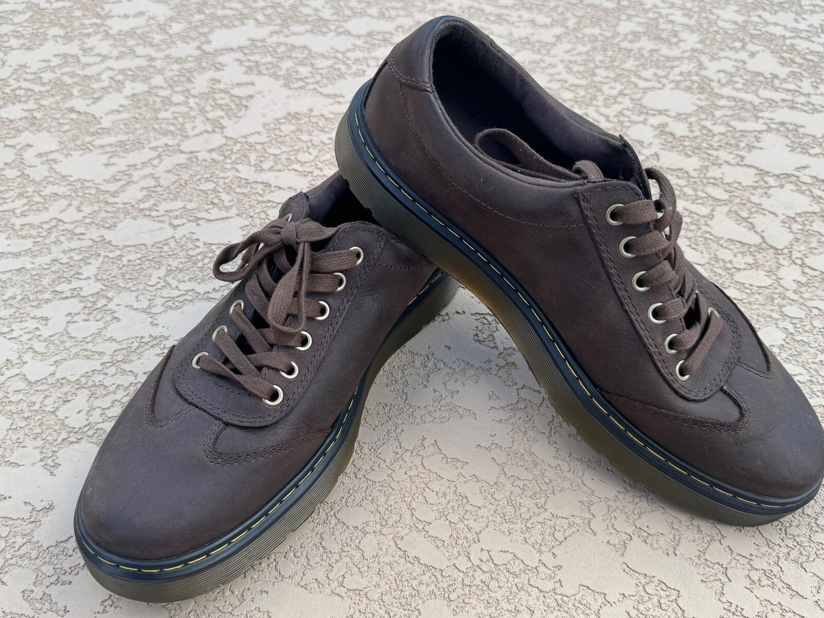 Dr Martens Mens Dewayne Dark Brown Leather Lace-up Oxford Size 11 Doc Martens Brown Oxfords - Etsy main image 2
