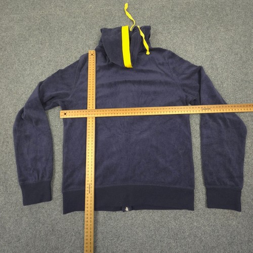 Juicy Couture Jumper Womens MEDIUM Blue Long Sleeve Hoodie velour Size M - Picture 7 of 10