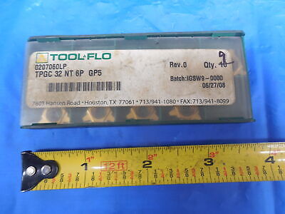 9PCS LOT of New Tool FLO Carbide Inserts TPGC 32 NT 6P GP5 0207060LP IGSW9 CNC 9PCS LOT of New Tool FLO Carbide Inserts TPGC 32 NT 6P GP5 0207060LP IGSW9 CNC
