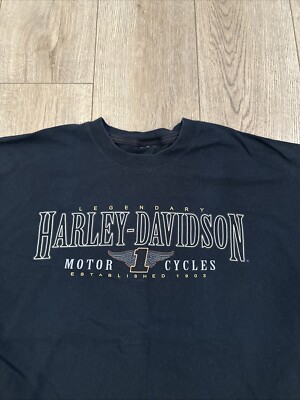 Harley Davidson Black T Shirt Spokane WA Lone Wolf Stay ahead of