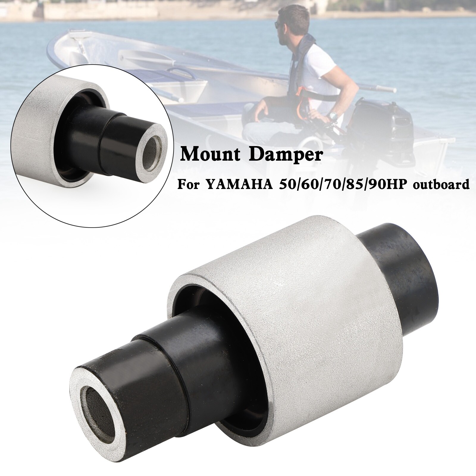 688-44514-00-94 Upper side mount damper for YAMAHA 50/60/70/85/90HP outboard US