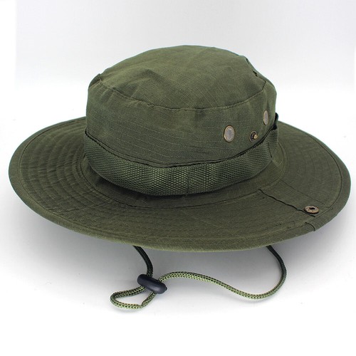 British Army Military Camo Boonie Hat Men Jungle Bush Sun Caps Hiking Fishing - Picture 10 of 18