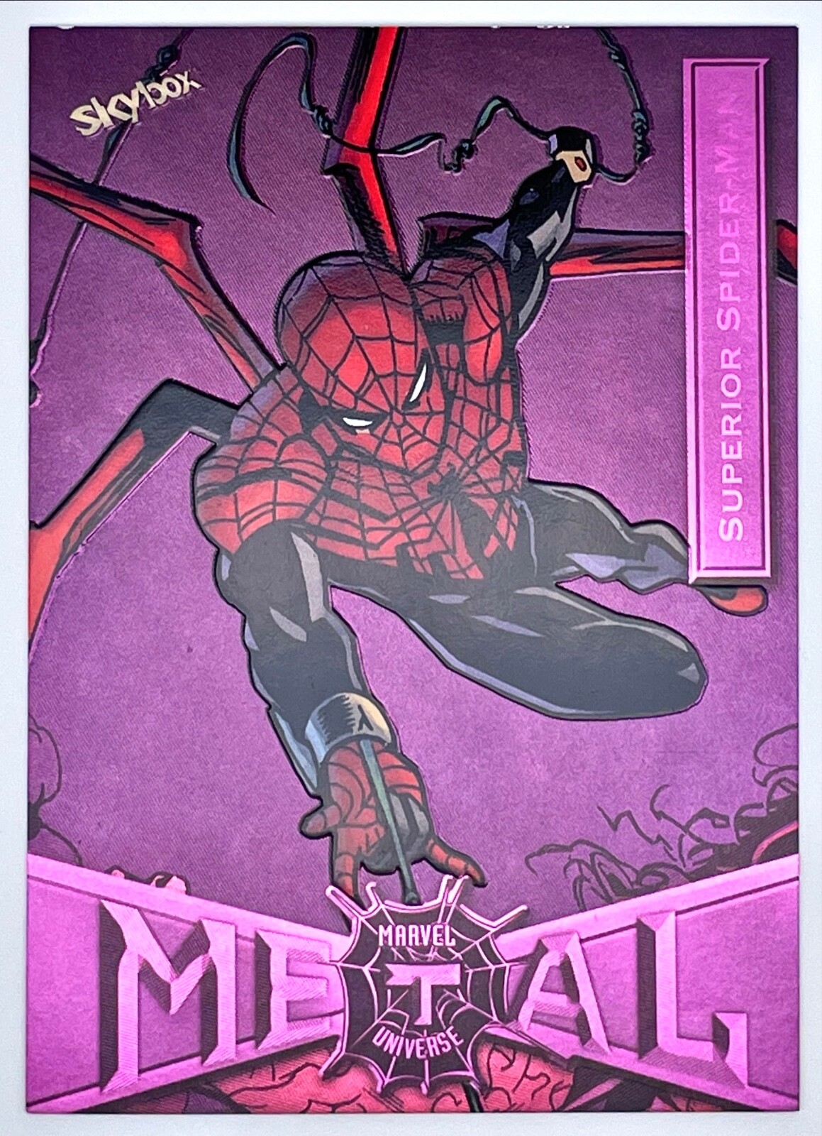 2022 Marvel Metal Universe Spider-Man Pink Light FX Superior SpiderMan #88 74/75